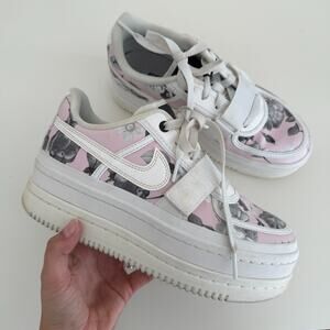 Nike Vandal 2K LX Platform Sneakers Womens 8.5 Floral Pink White Summit